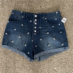 Disney Parks Mickey Mouse Denim Shorts